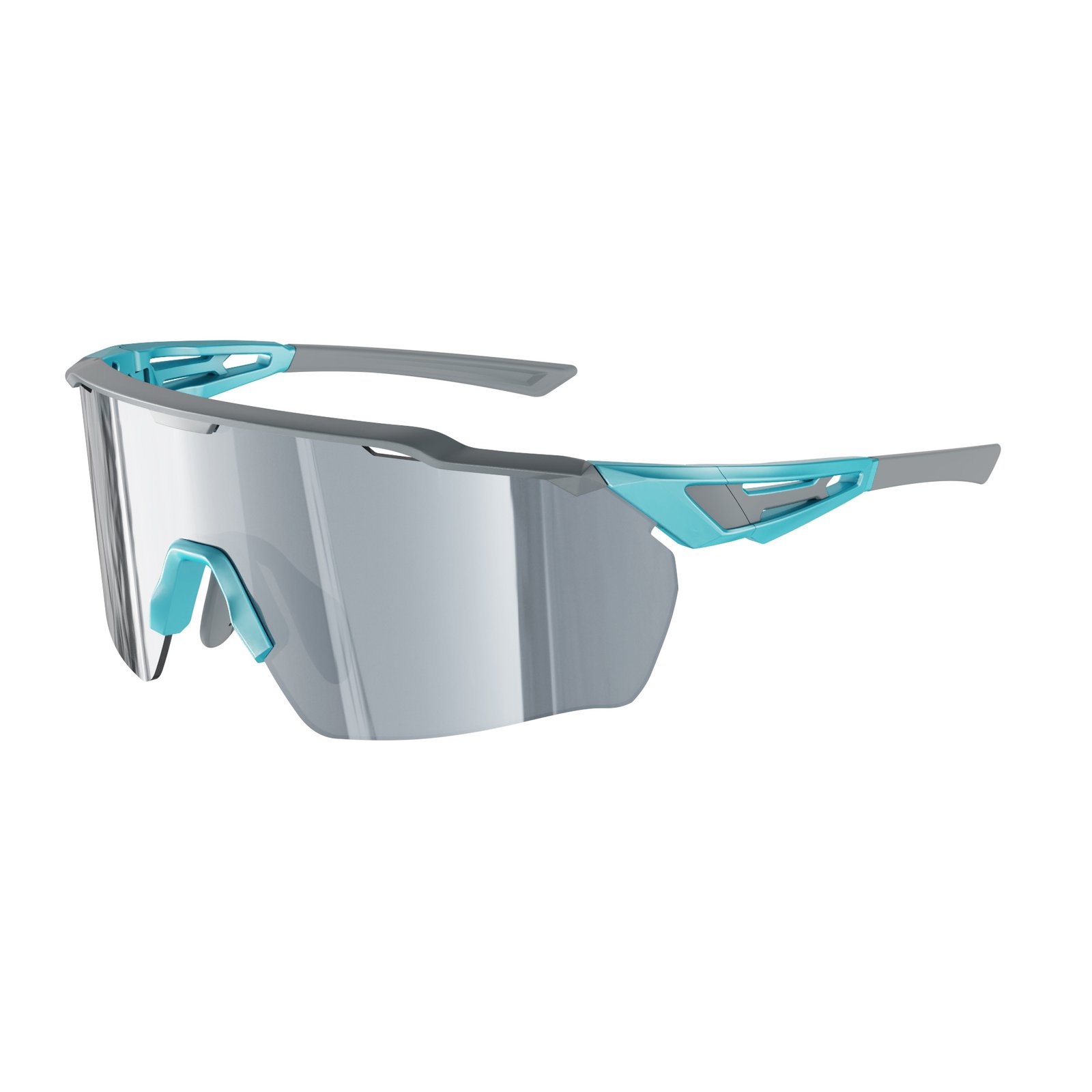 KC02-03 C2 Matte Solid Grey (upper frame) — 45° view