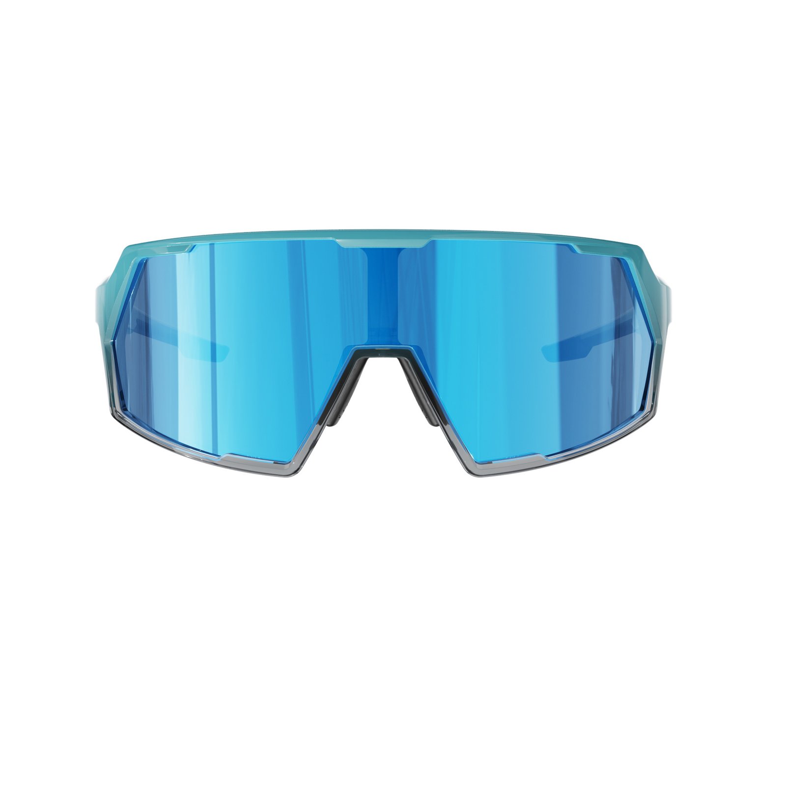KC08-16K C6 Glossy Transparent Grey to Pink-Blue Gradient — front view