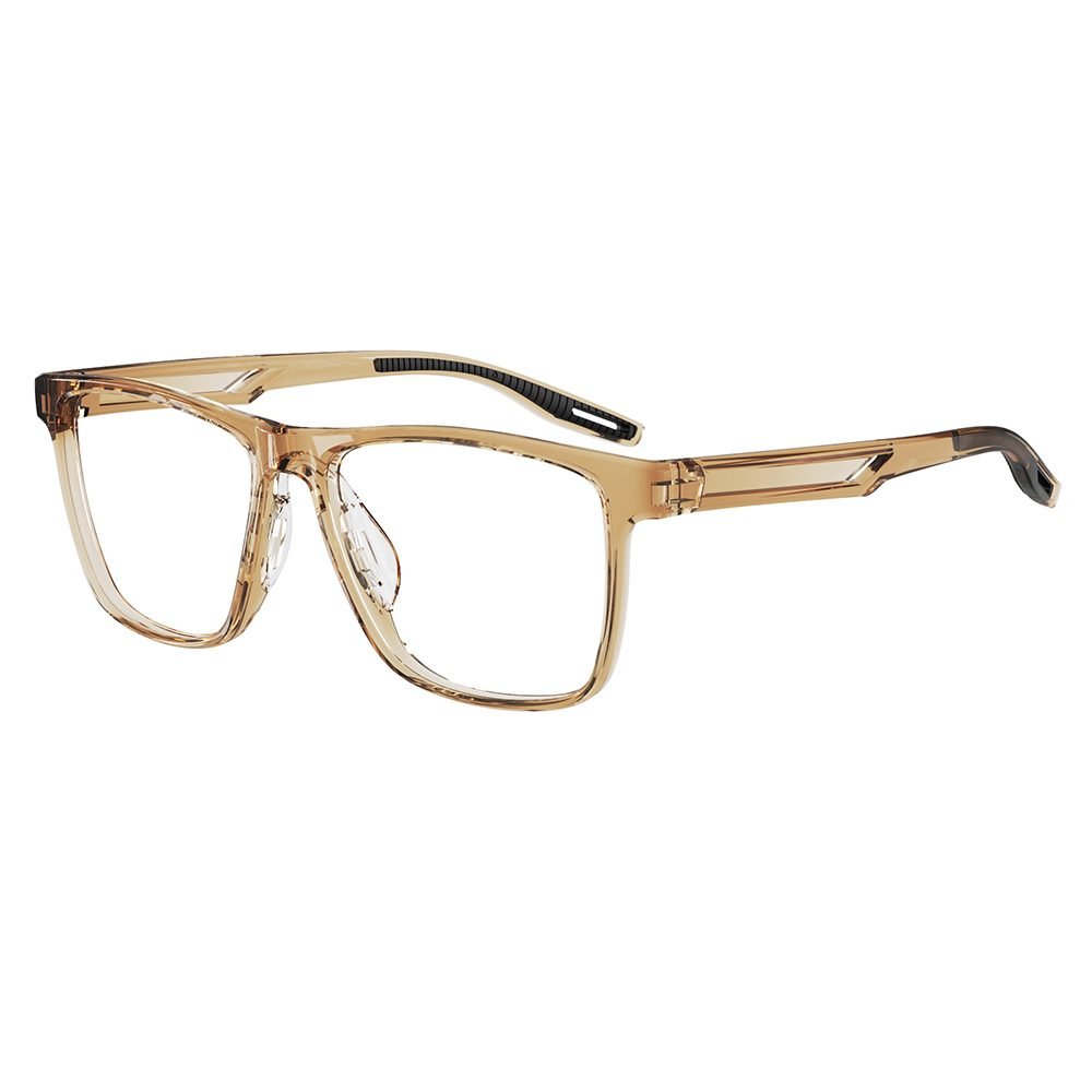 K502-04 C3 Glossy Transparent Coffee Nude — 45° view