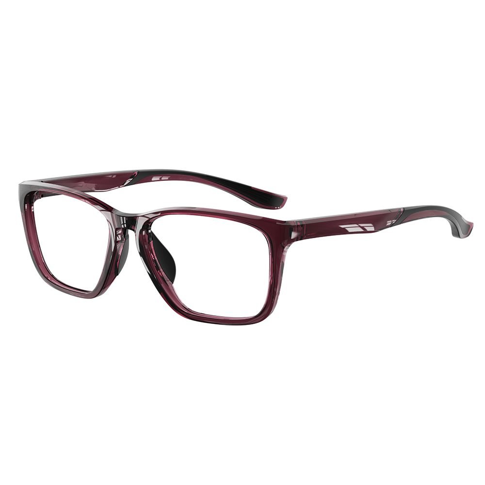 K503-09 C4 Glossy Transparent Sprinkled Red — 45° view