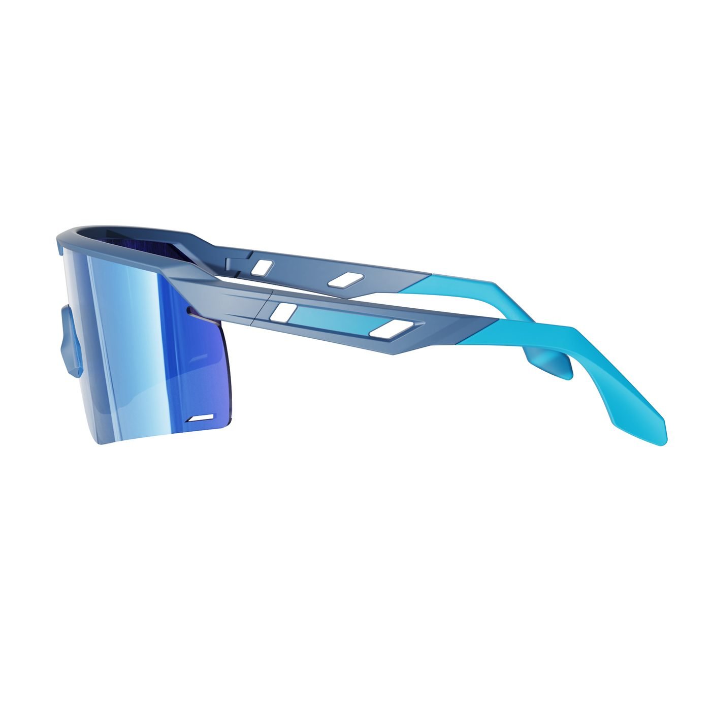 KC01-01 C2 Matte Solid Grey-Blue — rear view