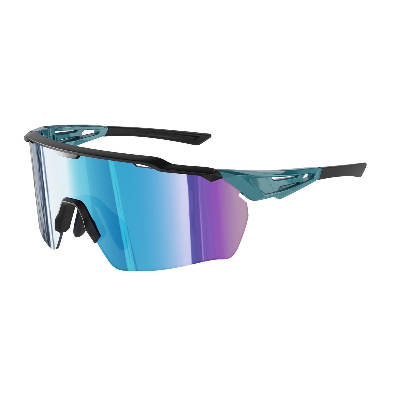KC02-03 C4 Matte Black (upper frame) — 45° view