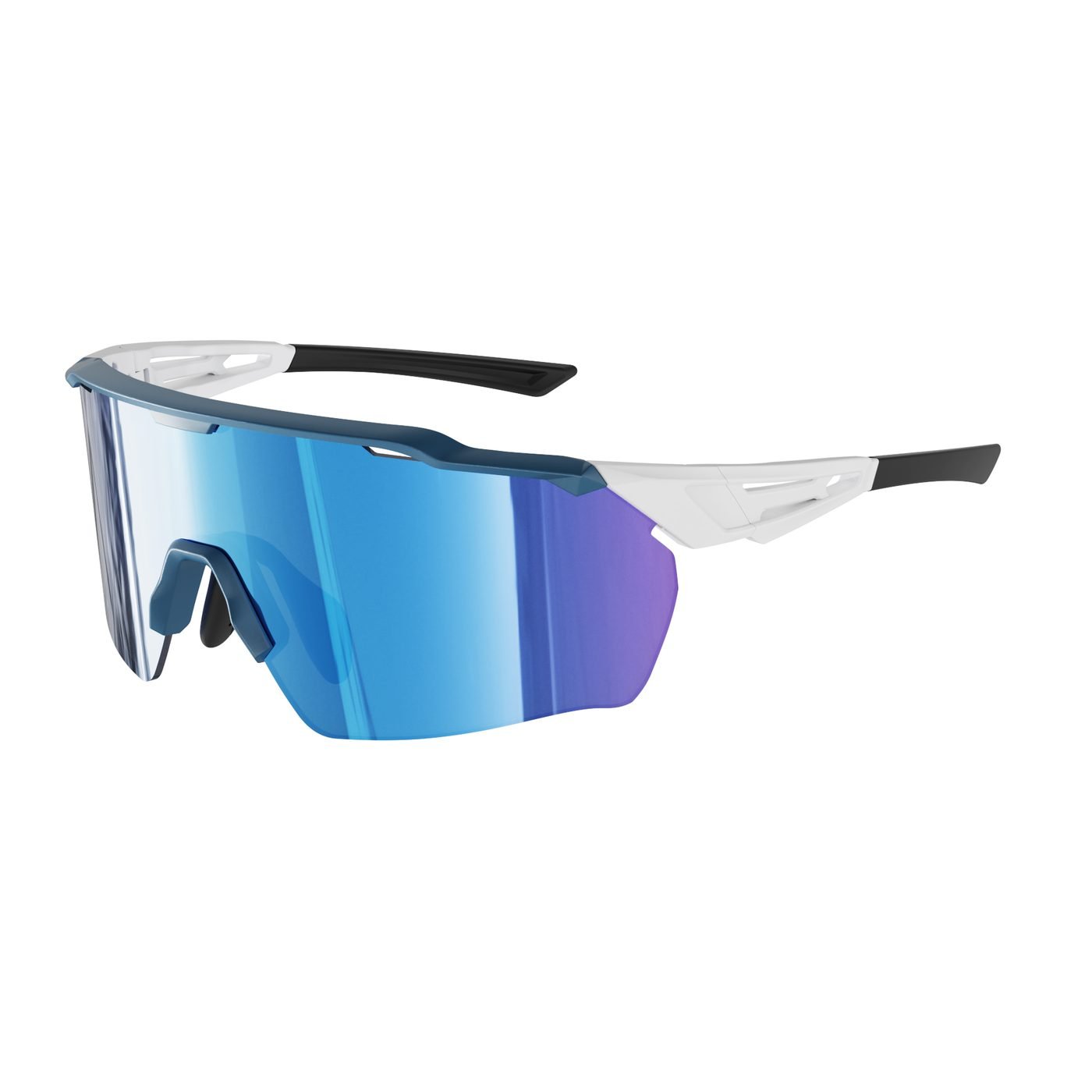 KC02-03 C6 Matte Solid Sea Blue (upper frame) — 45° view