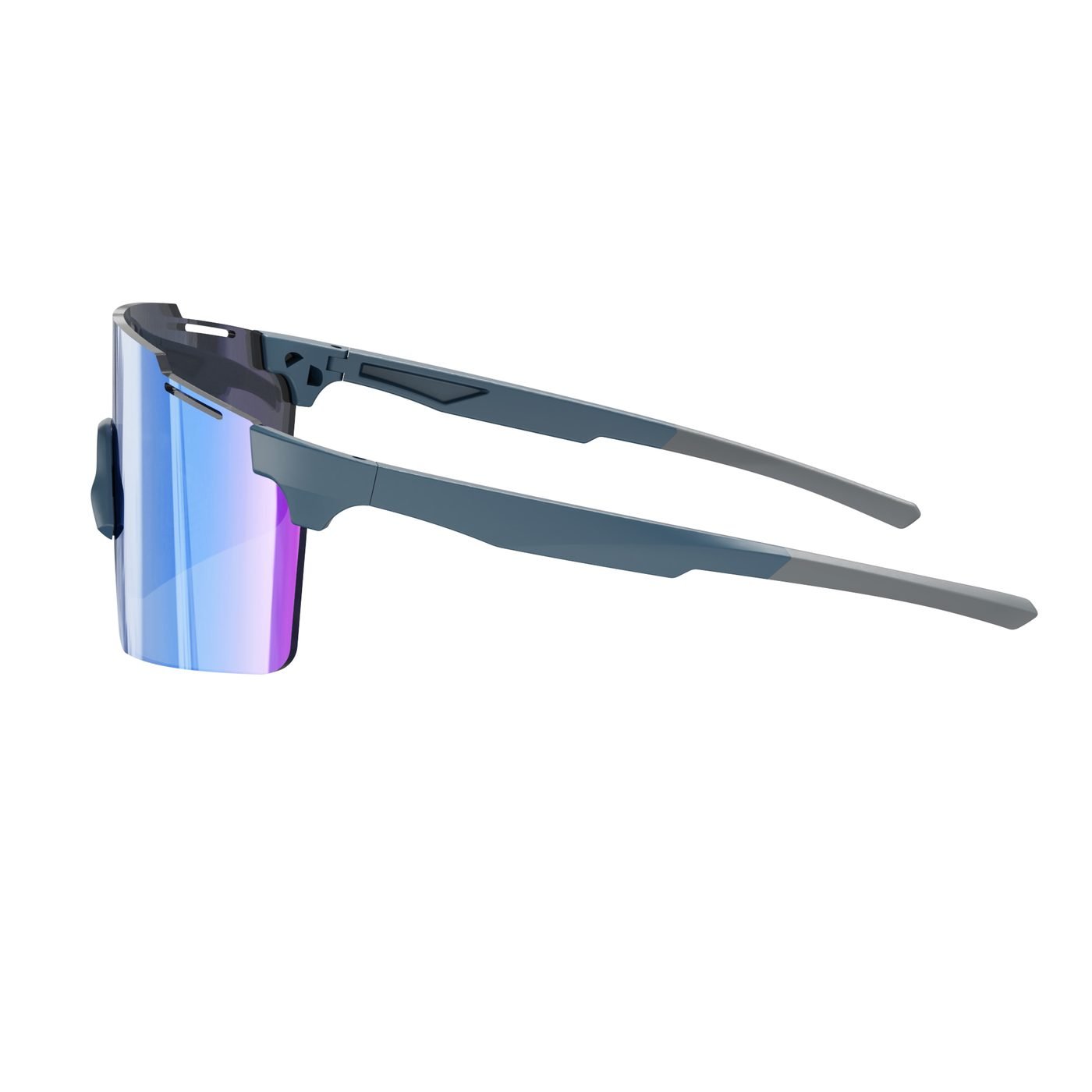 KC03-06 C2 Matte Solid Grey-Blue — rear view