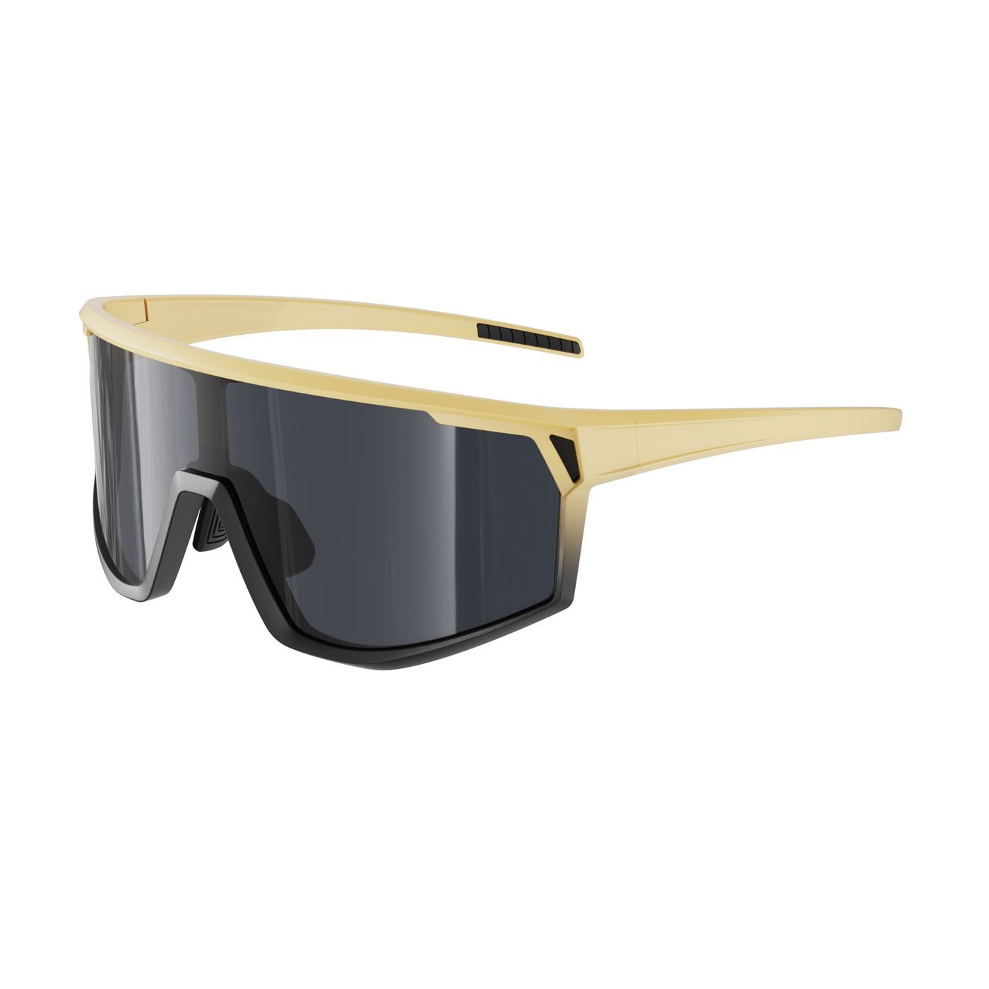 KC07-15K C3 Matte Goose Yellow to Black Gradient — 45° view