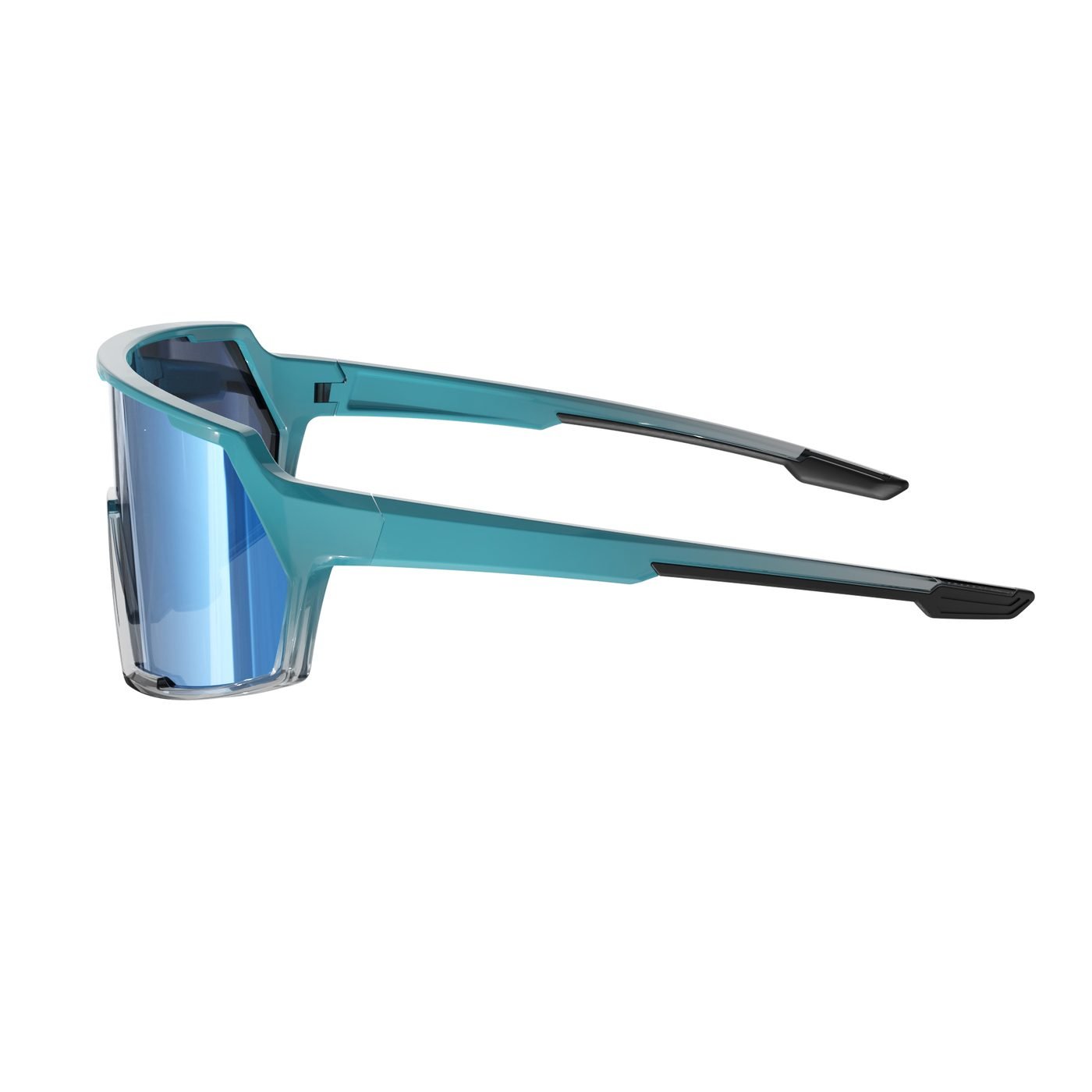 KC08-16K C6 Glossy Transparent Grey to Pink-Blue Gradient — rear view