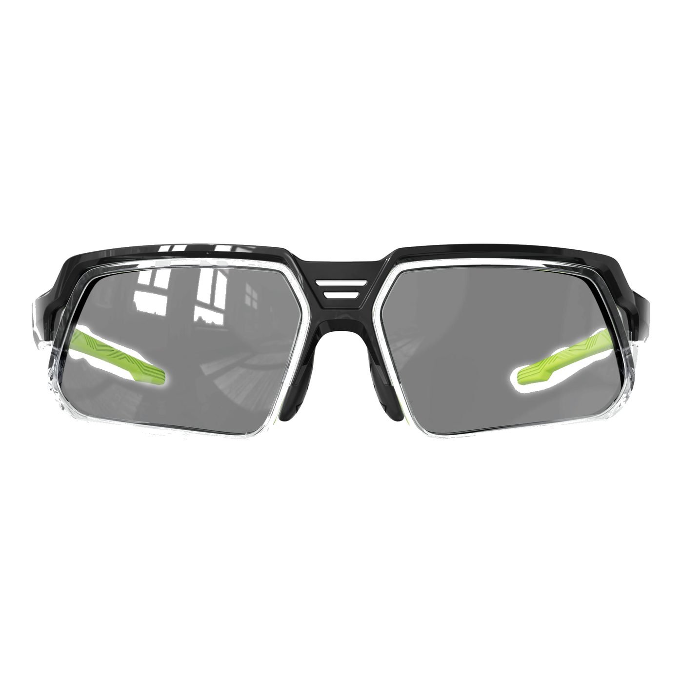 KL06-02 C3 Matte Black / Neon Yellow accents — front view
