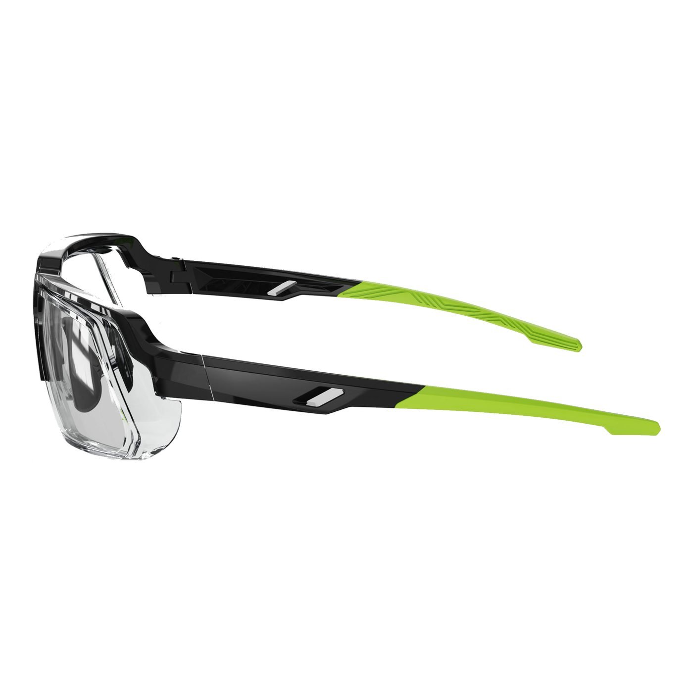 KL06-02 C3 Matte Black / Neon Yellow accents — rear view