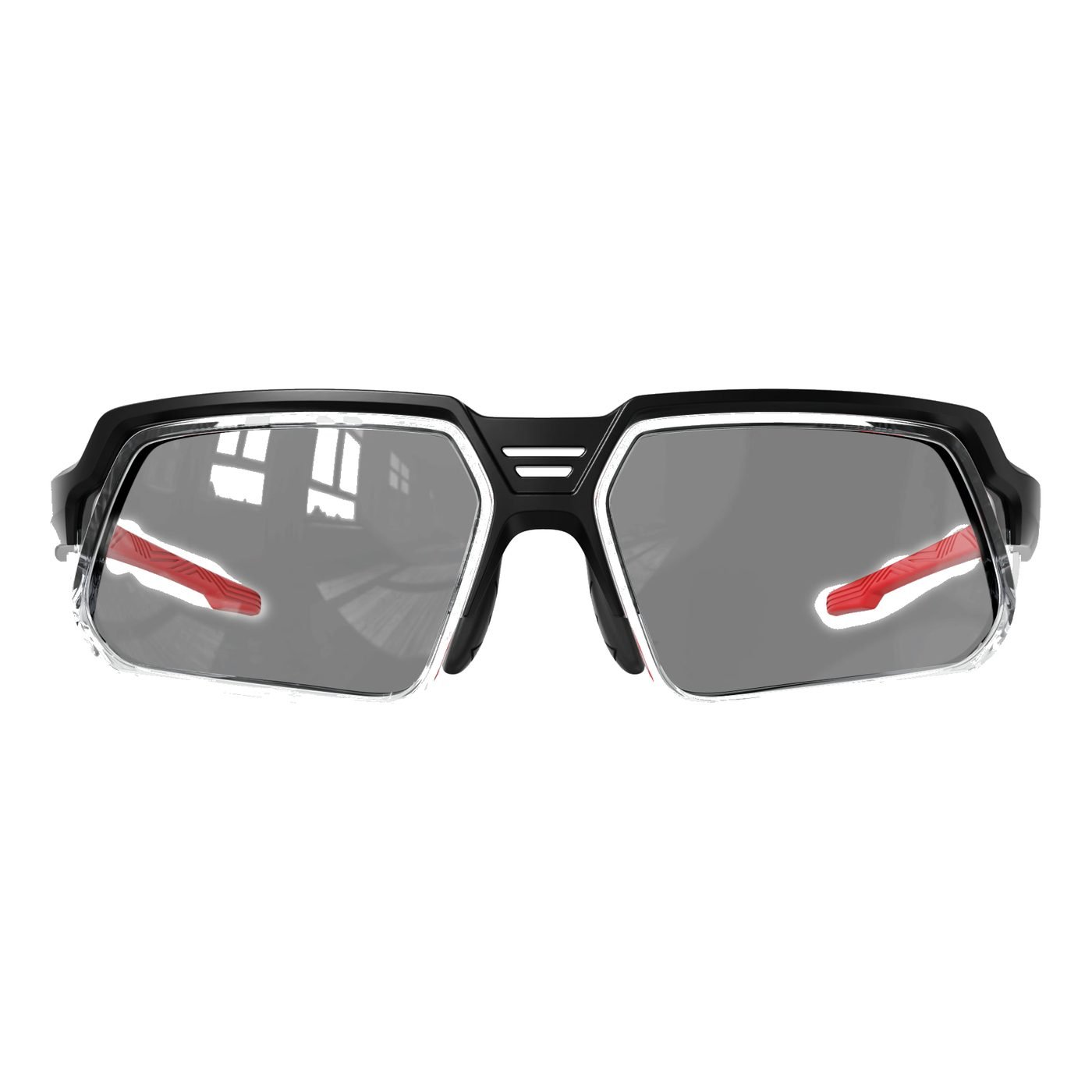 KL06-02 C4 Matte Black / Red accents — front view