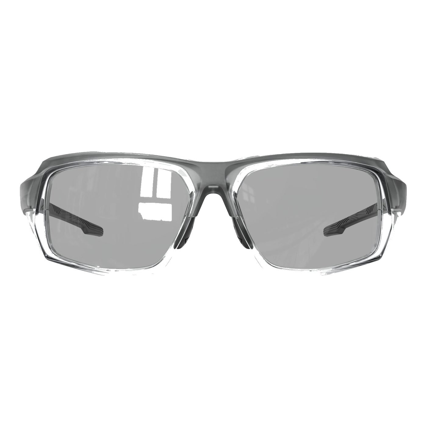 KL06-03 C6 Matte Black / Transparent Grey — front view