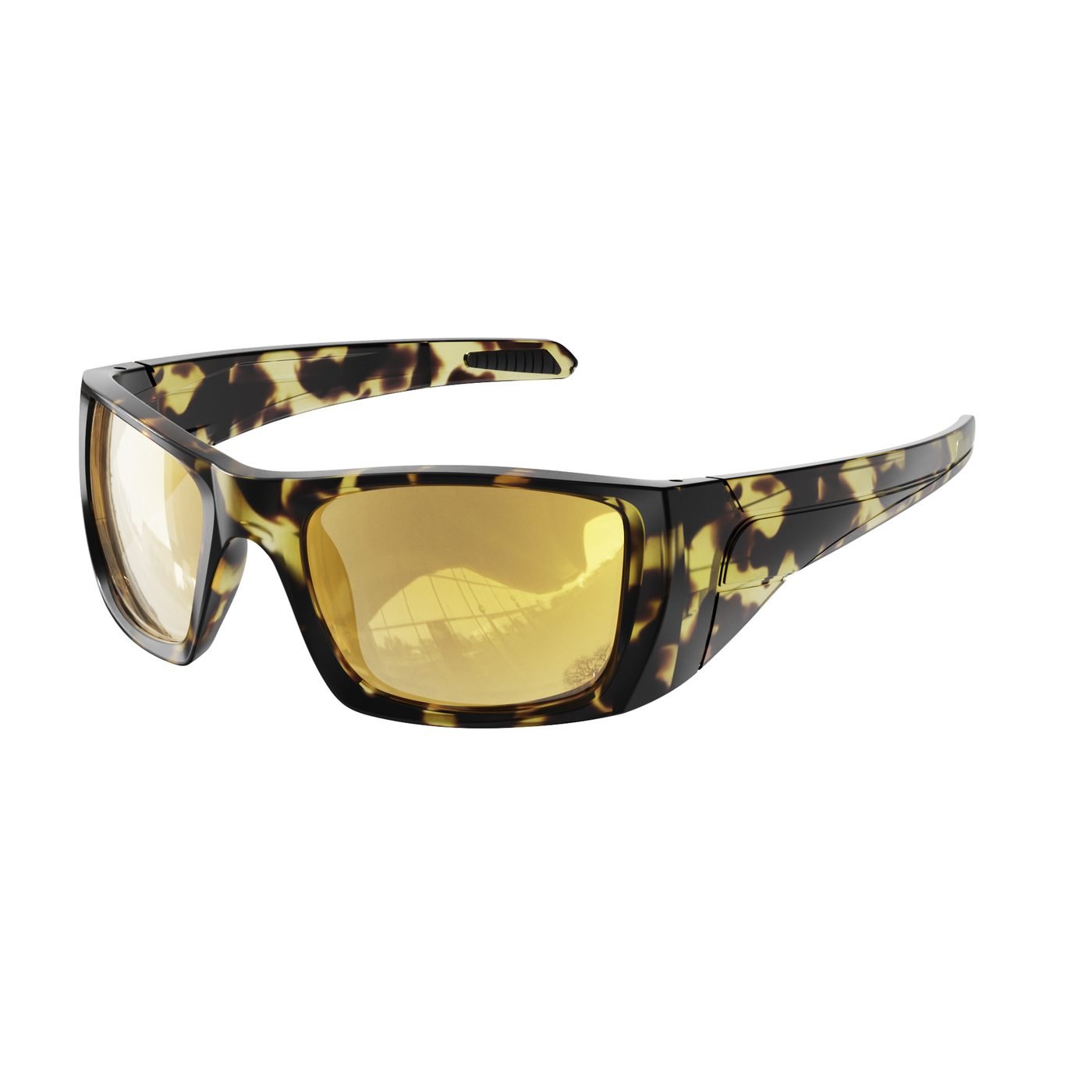 KM-Y216 C2 Matte Transparent Tortoise — 45° view
