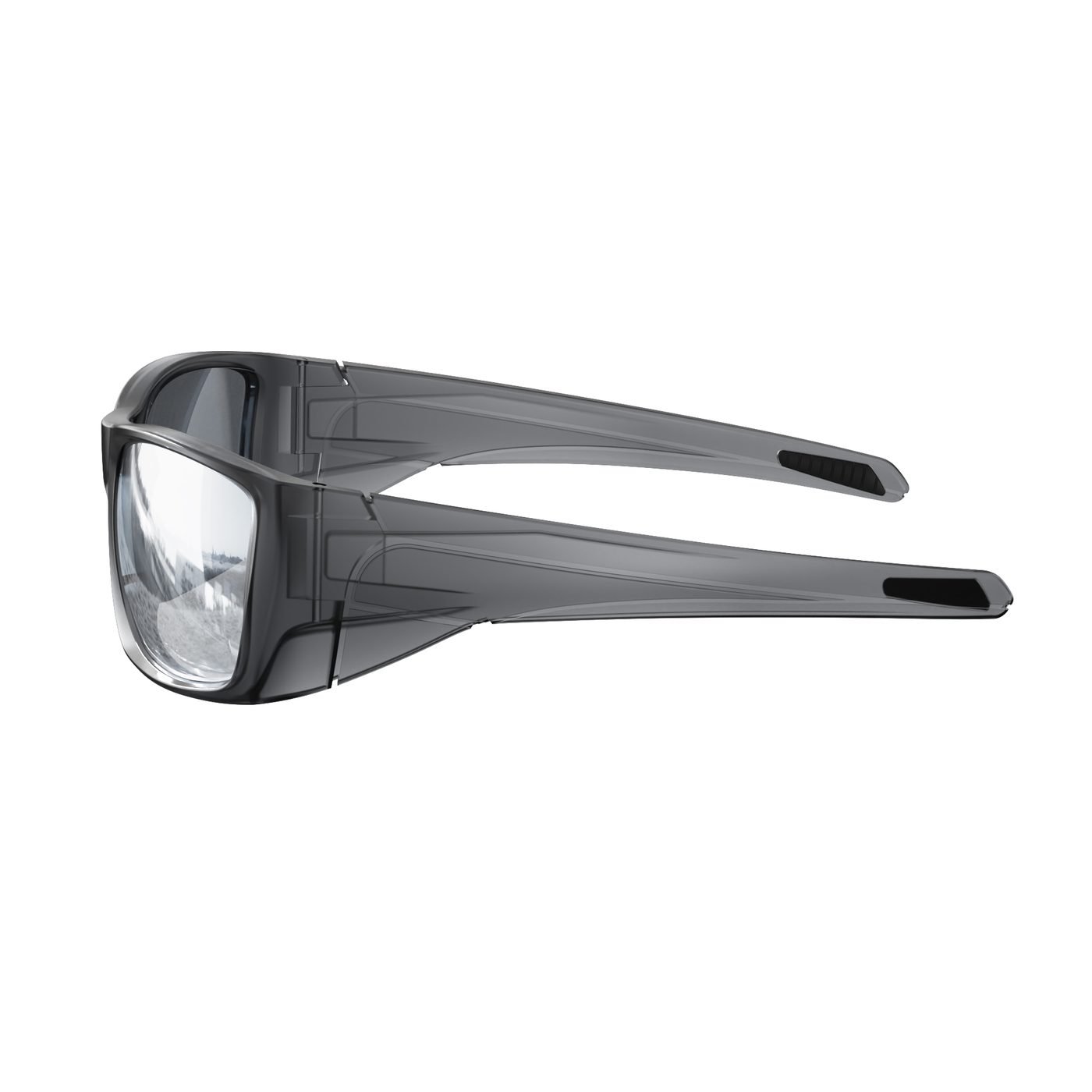 KM-Y216 C4 Matte Transparent Dark Grey — rear view