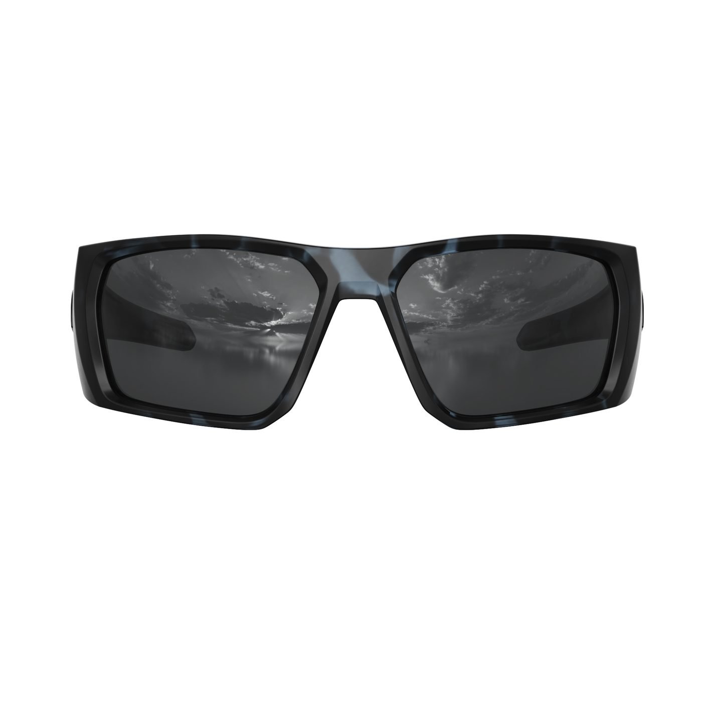 KM-Y261 C2 Matte Transparent Grey Tortoise — front view