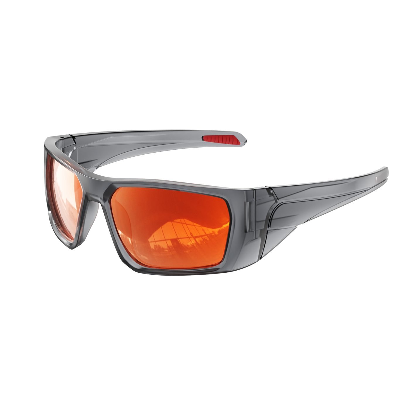 KM-Y261 C4 Glossy Transparent Grey — 45° view