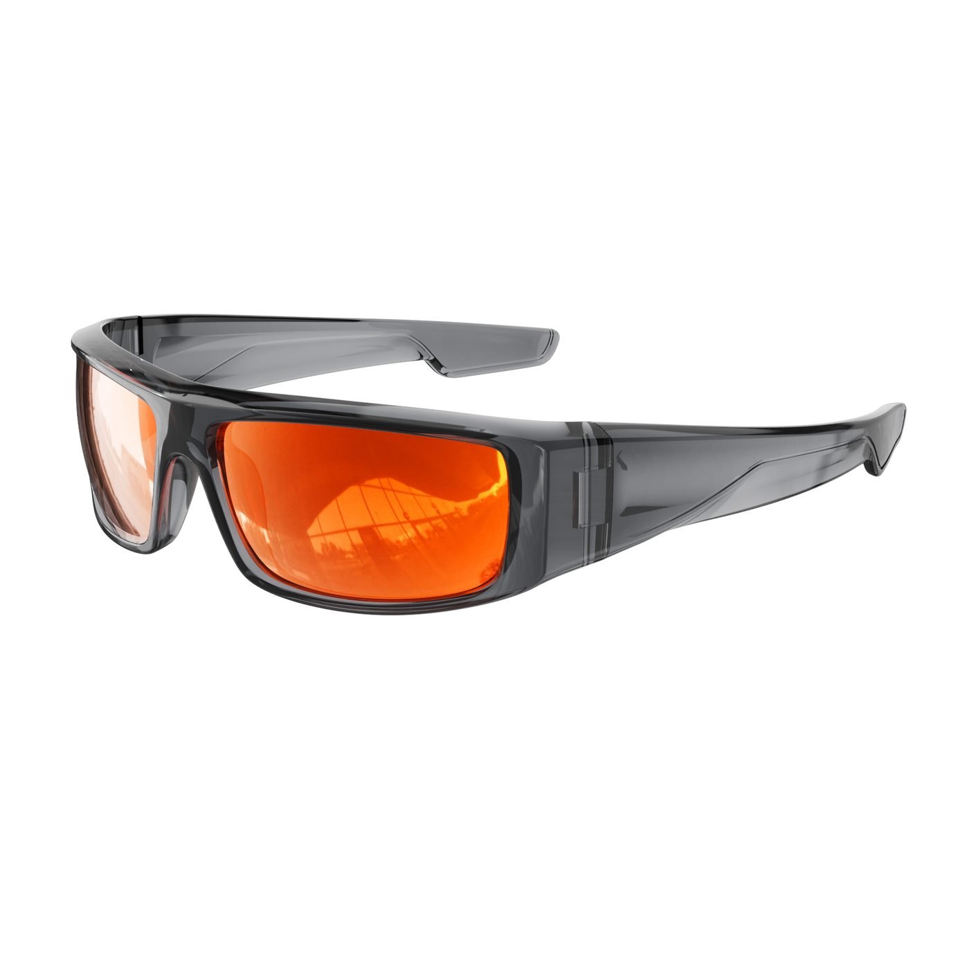 KM-Y273 C4 Matte Transparent Dark Grey — 45° view