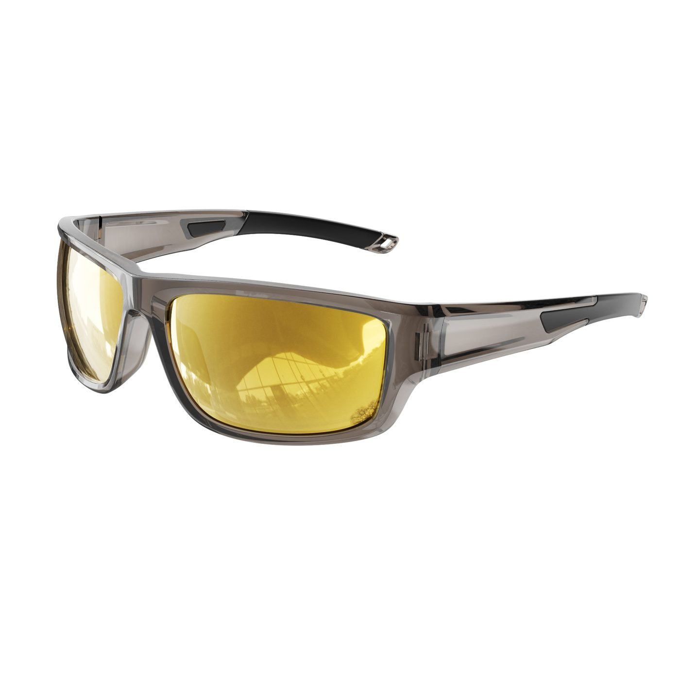 KM-Y275 C3 Glossy Transparent Brown-Grey — 45° view