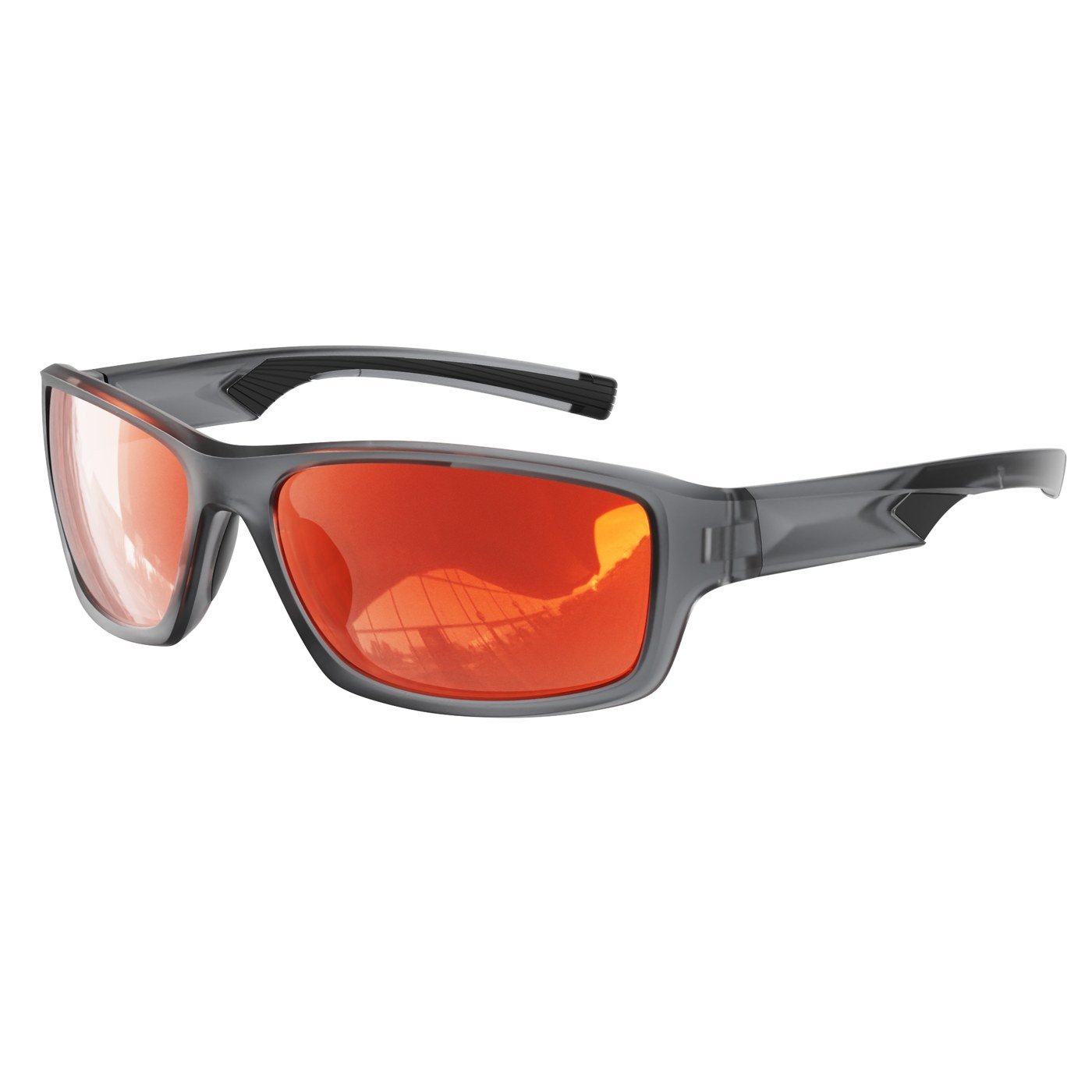 KM-Y329 C5 Matte Transparent Dark Grey — 45° view