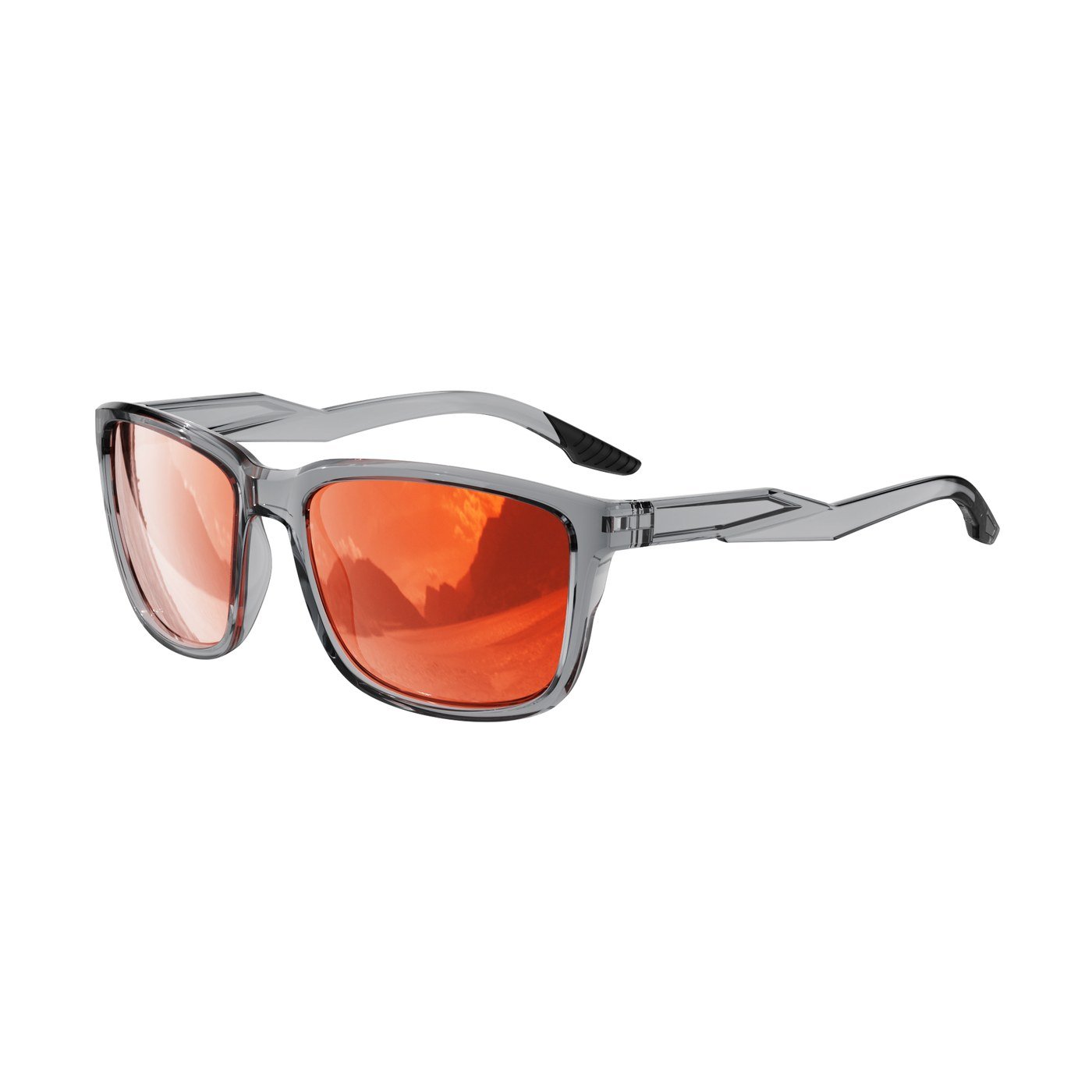 KM-Y351 C4 Glossy Transparent Grey — 45° view
