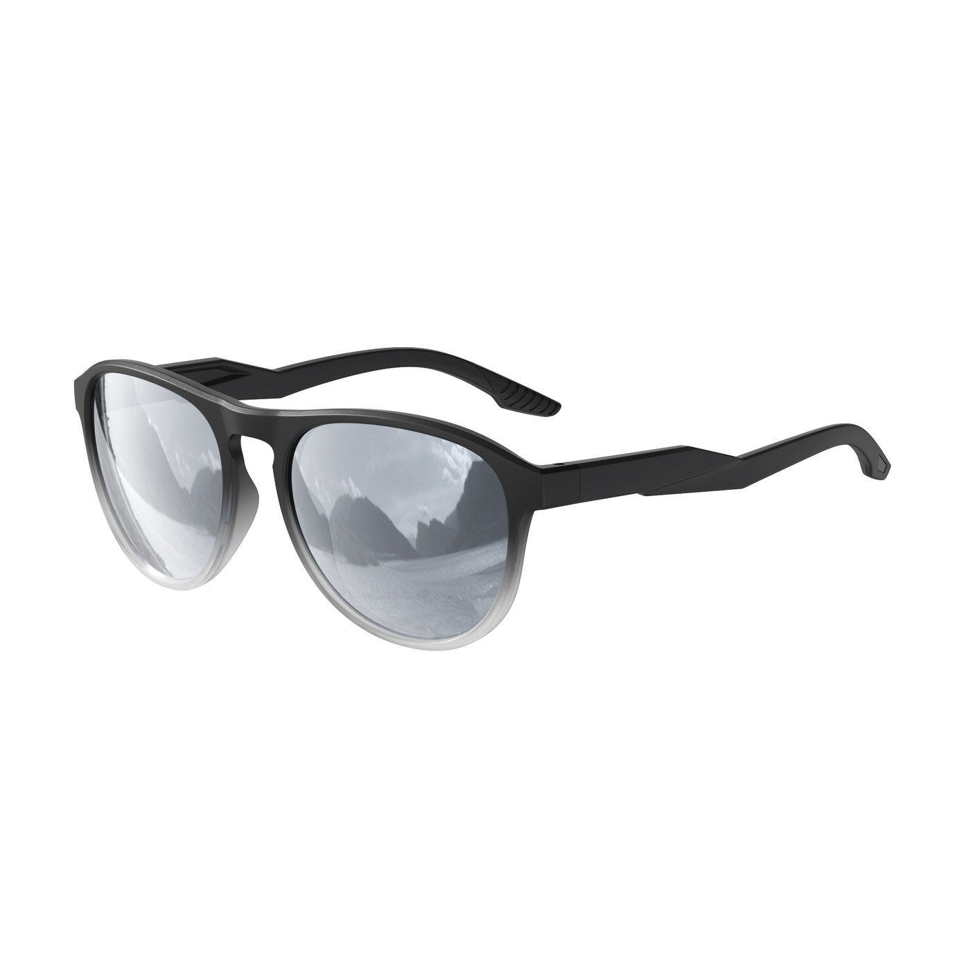 KM-Y352 C3 Matte Black to Transparent Gradient — 45° view