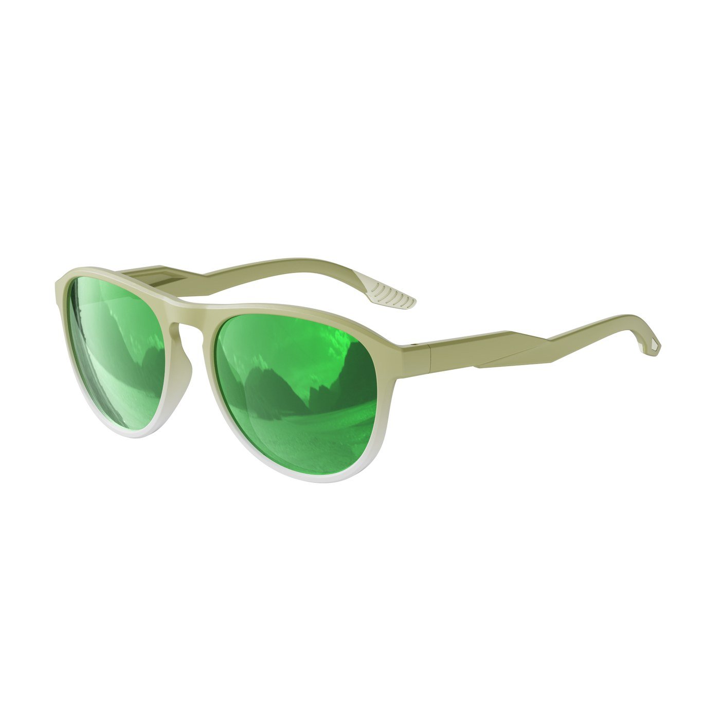 KM-Y352 C5 Matte Sugarcane Green to White Gradient — 45° view
