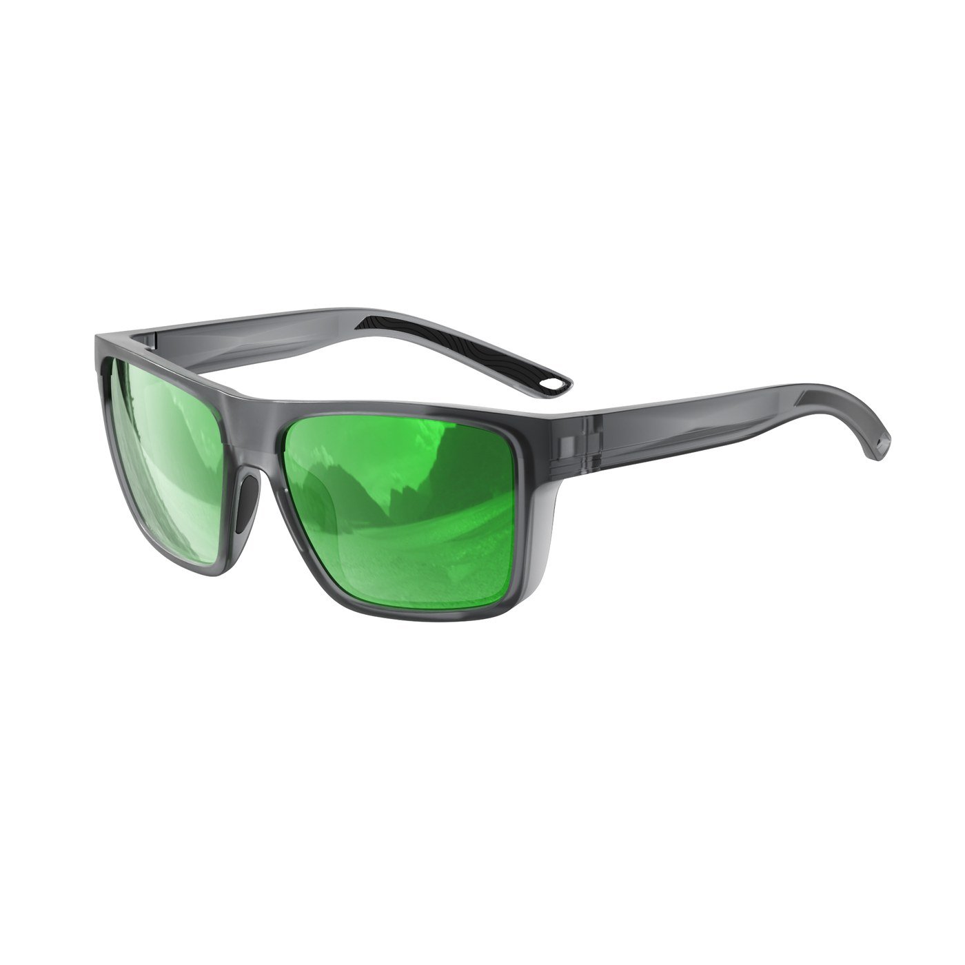 KM-Y353 C6 Matte Transparent Dark Grey — 45° view